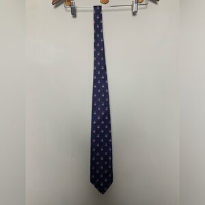 Men’s Brooks Brothers Pink Sheep Blue Pure Silk Tie